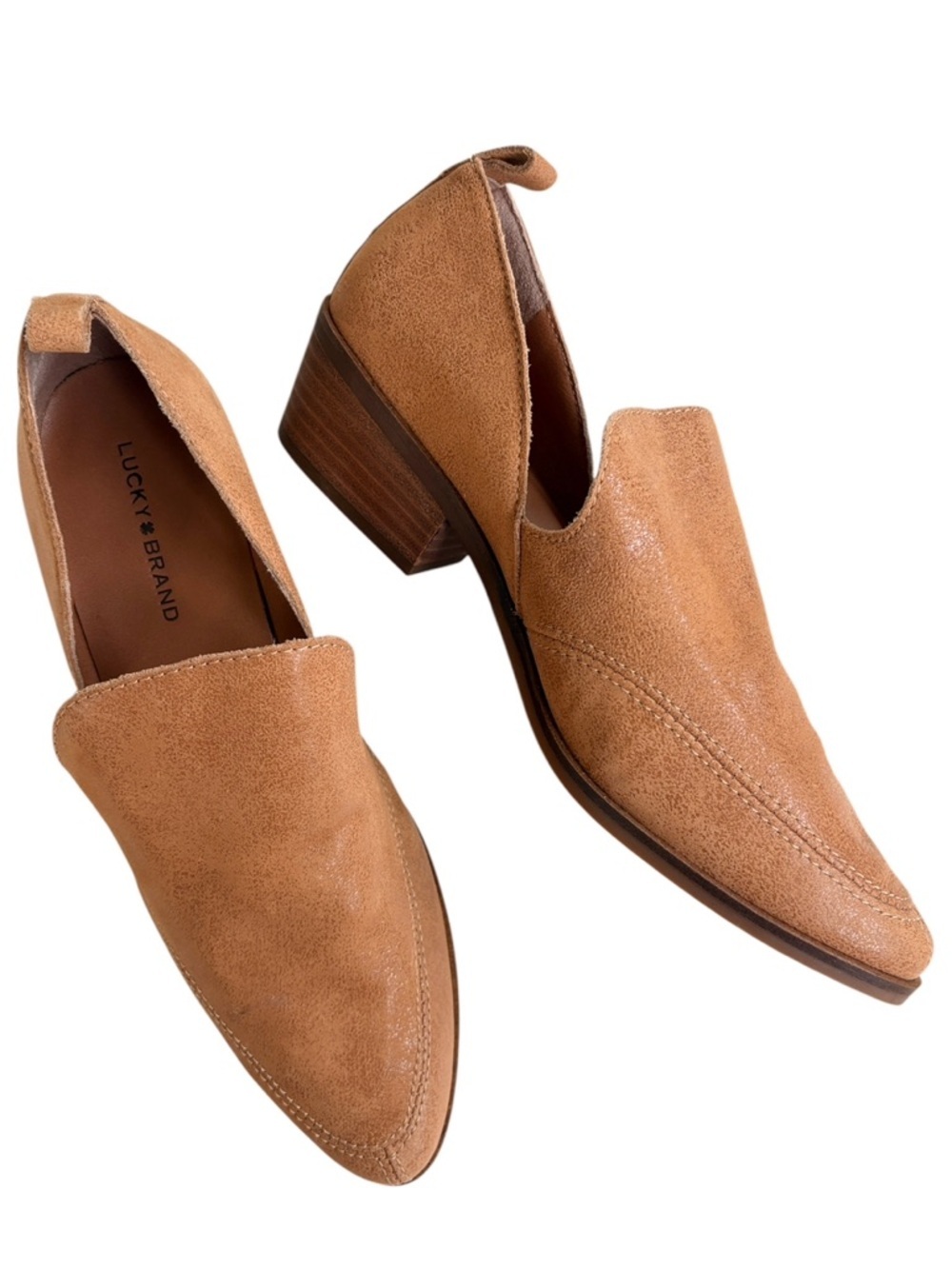 Like New Lucky Brand Leather Mayan Loafers Tan Size 7